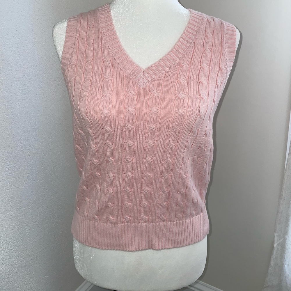 Brandy Melville pink knitted vest